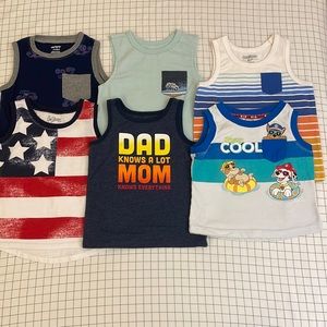 6 tank top bundle pack! Variety of 2T tank tops all in great condition